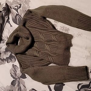 Large crop sweater